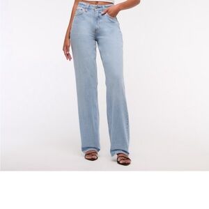 Abercrombie & Fitch Women's Curve Love High Rise Loose Jean